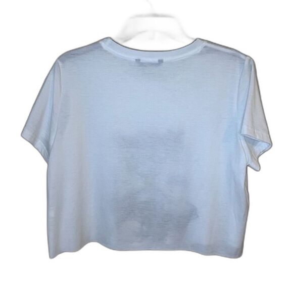 SHEIN White West Coast Graphic Crop Top Size Large - Picture 2 of 5
